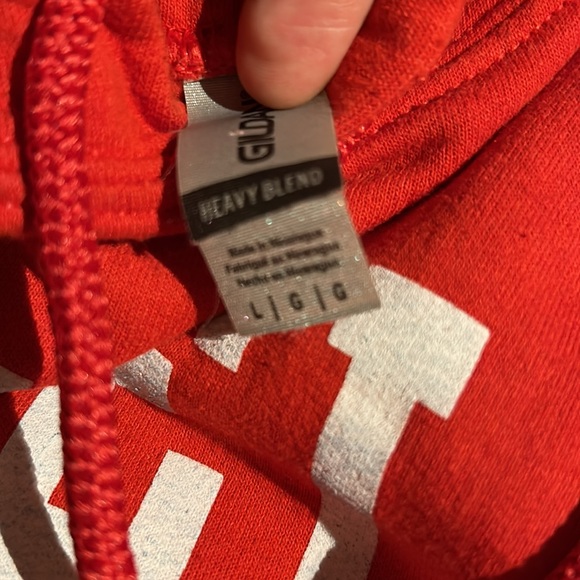 Cornell Hoodie in Red - Picture 3 of 4